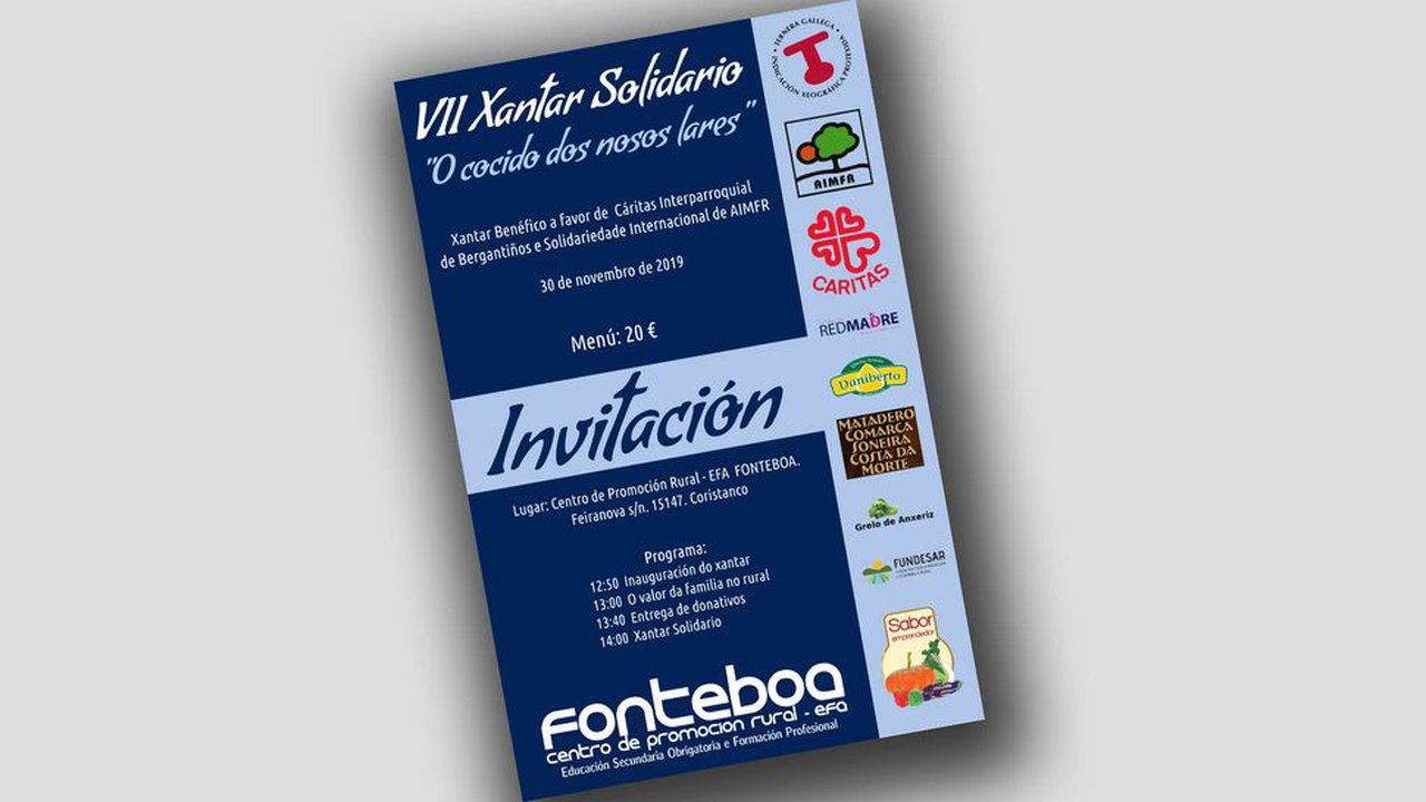 VII Xantar Solidario en EFA Fonteboa