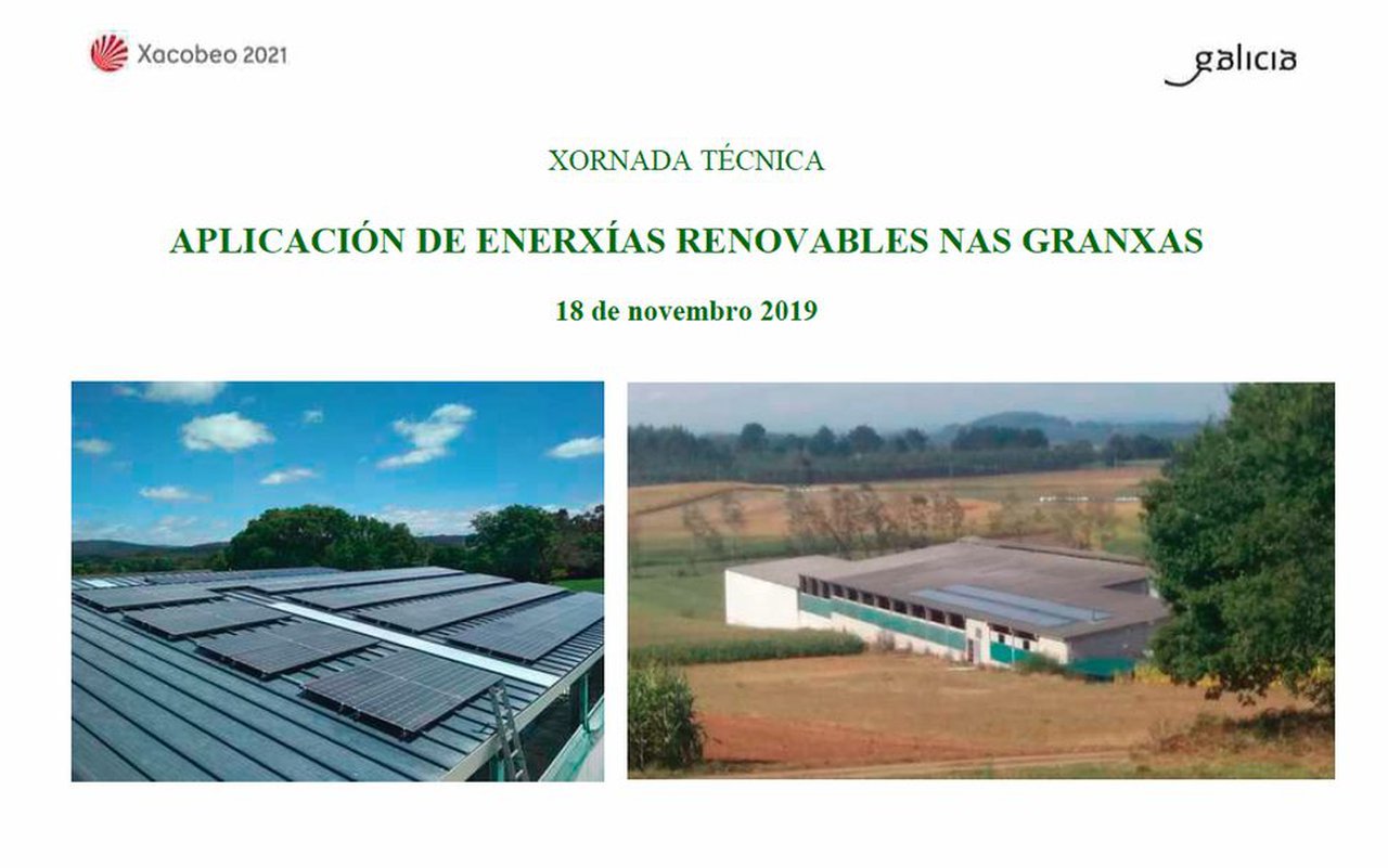 Próxima jornada en Lugo sobre la aplicación de las energías renovables en las granjas